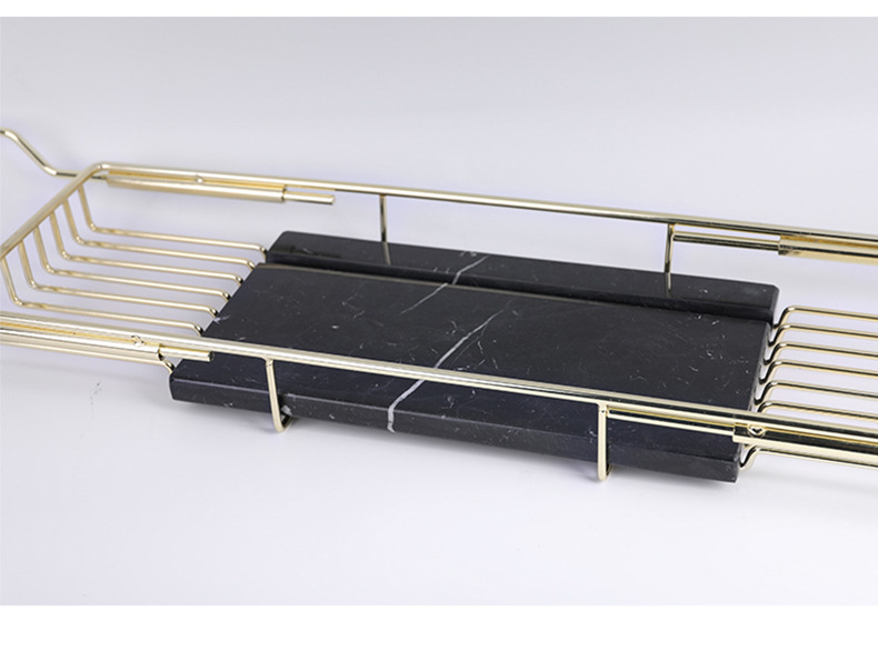 卫生间浴缸置物架伸缩多功能浴缸架浴室沐浴手机架金色收纳架北欧undefined