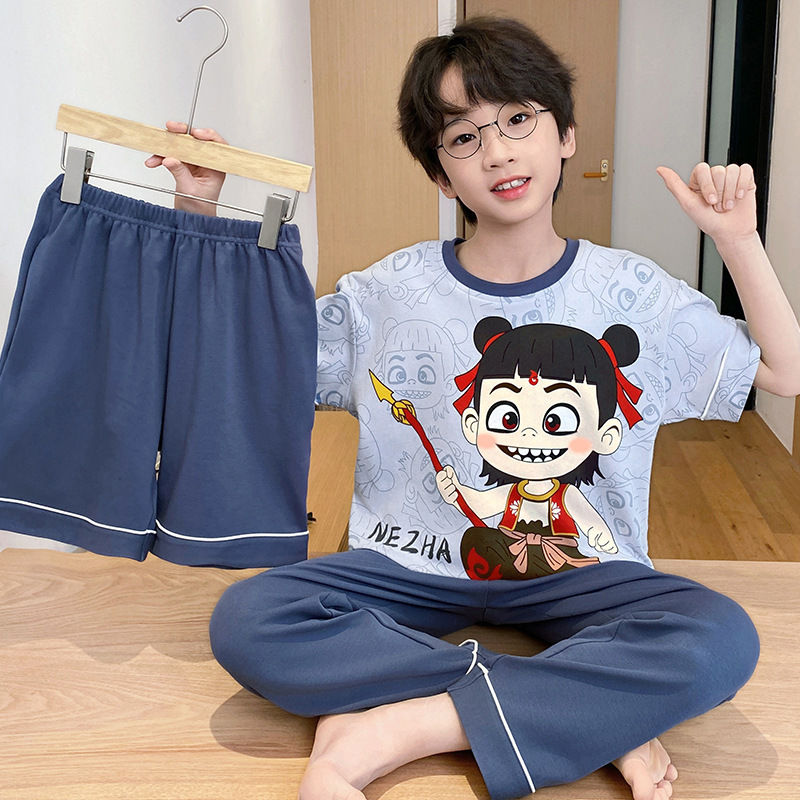 复制_儿童睡衣男童夏季纯棉薄款三件套装小男孩中.jpeg