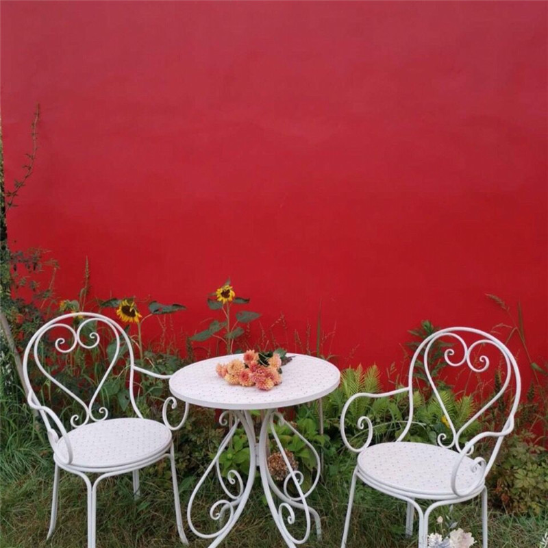 爱心图案户外桌椅