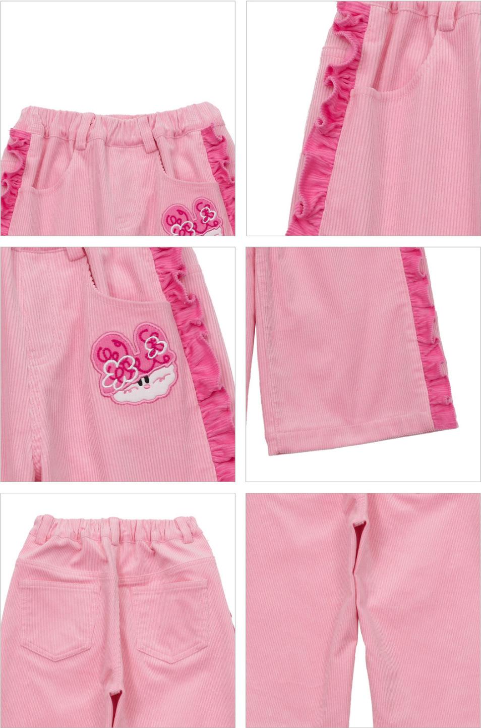 粉色兔子条绒裤细节图.png