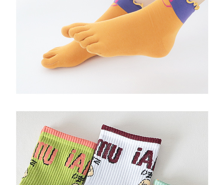 袜子五指袜女纯棉