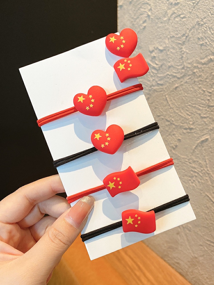 红旗发绳发夹