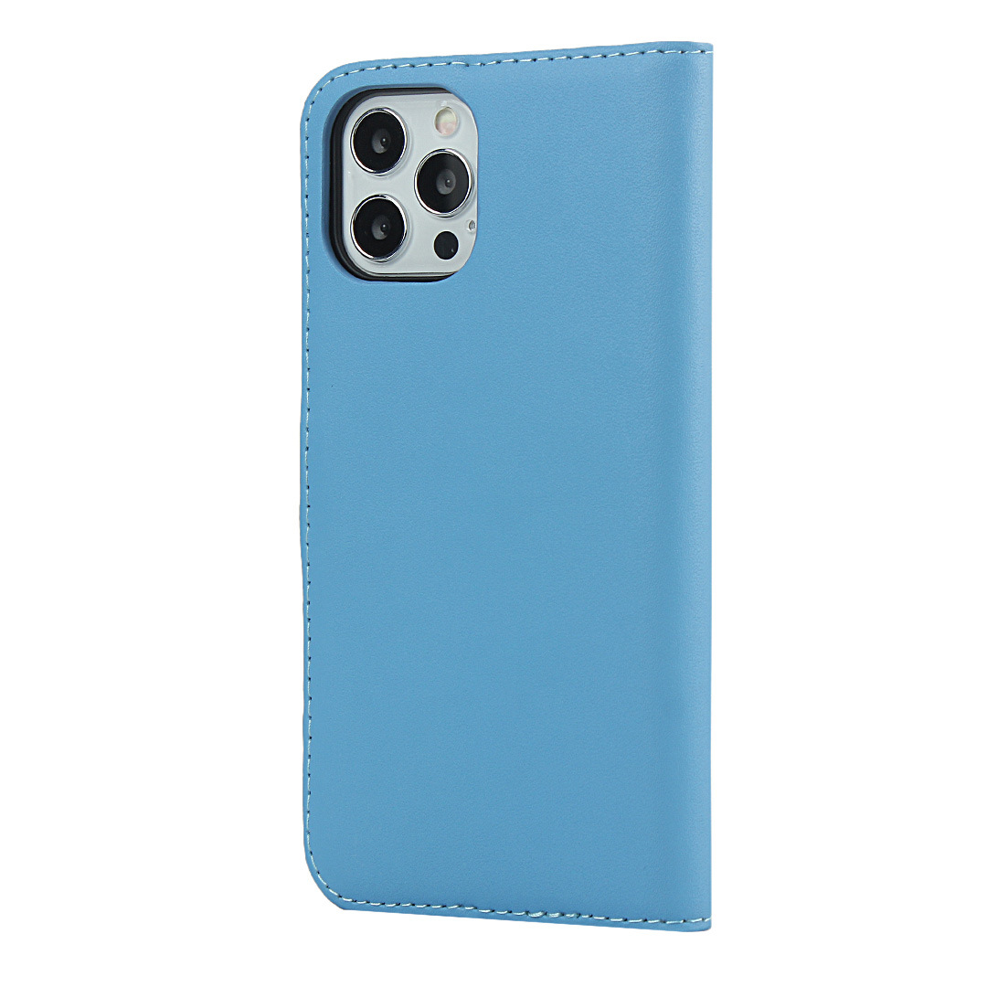 苹果iPhone12promax平纹真皮钱包皮套