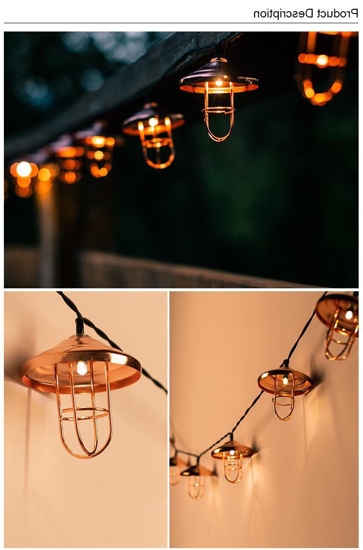 太阳能铁艺灯串