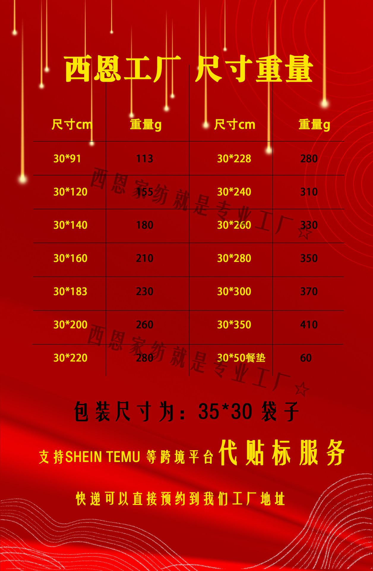 西恩工厂尺寸