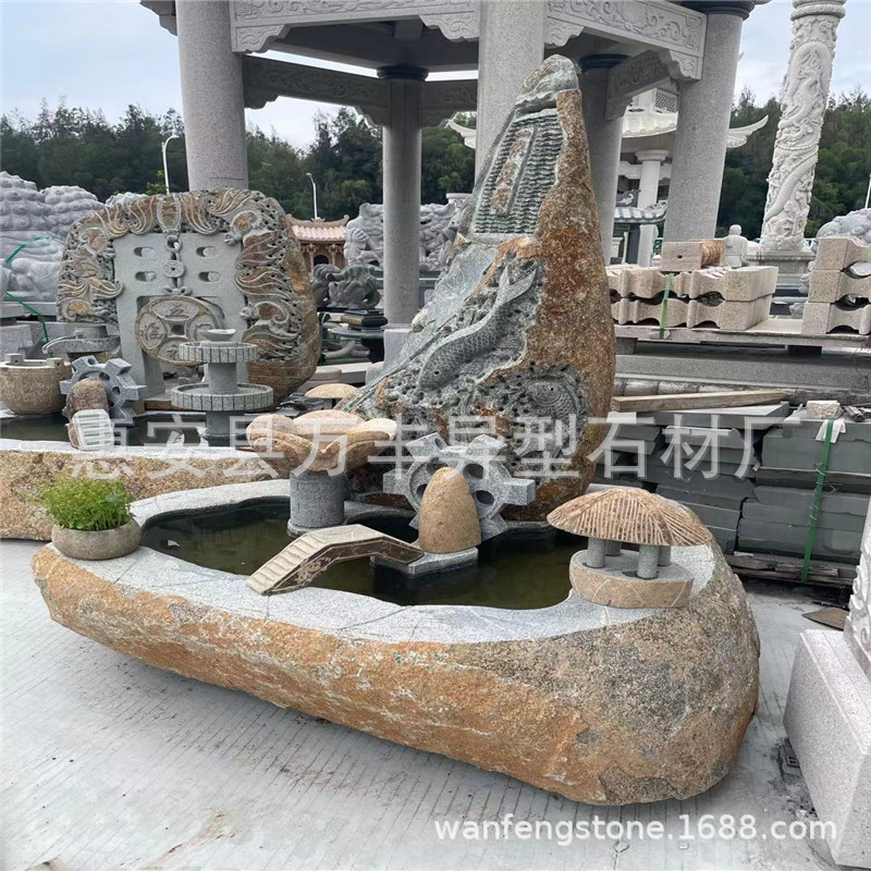 流水池，喷水池