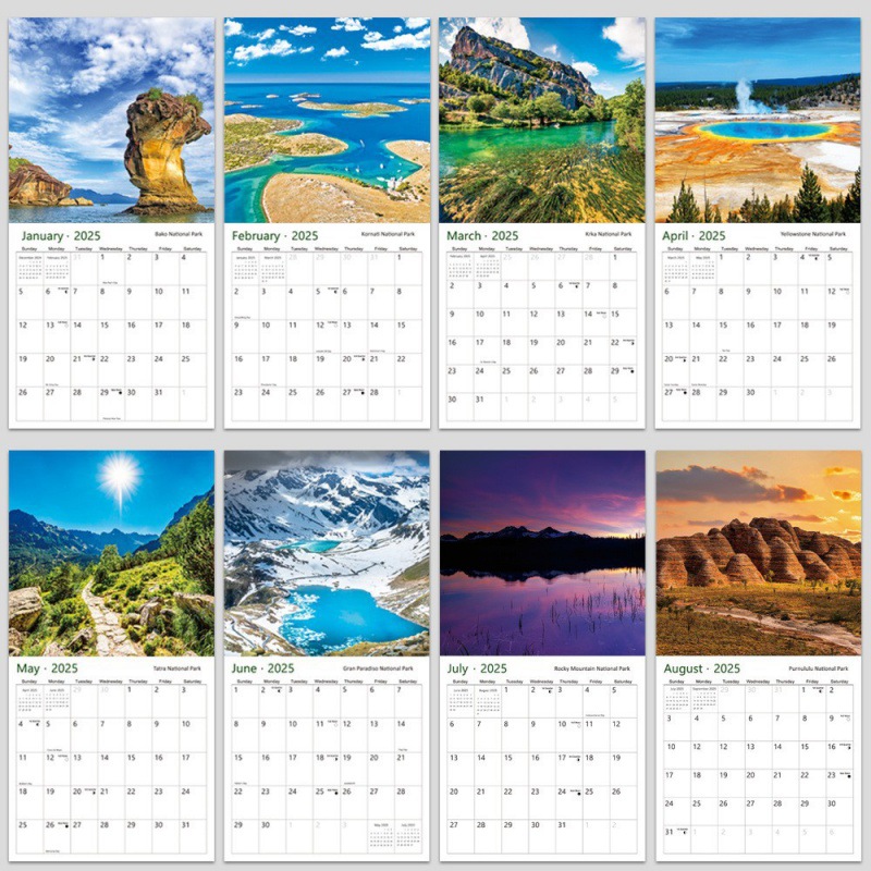 2025国家自然公园日历National Parks Cal