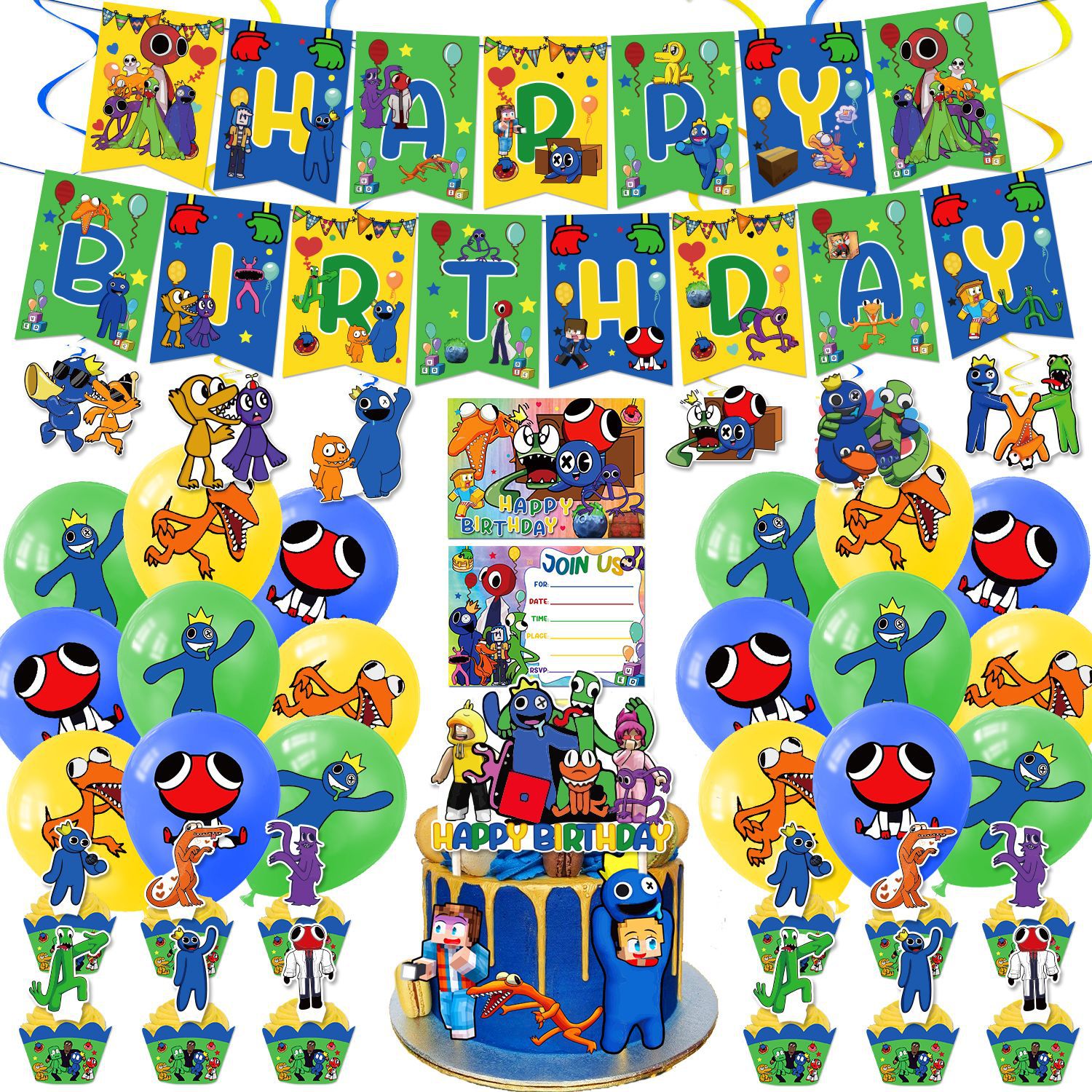 YL彩虹朋友主图+吊卡+邀请卡