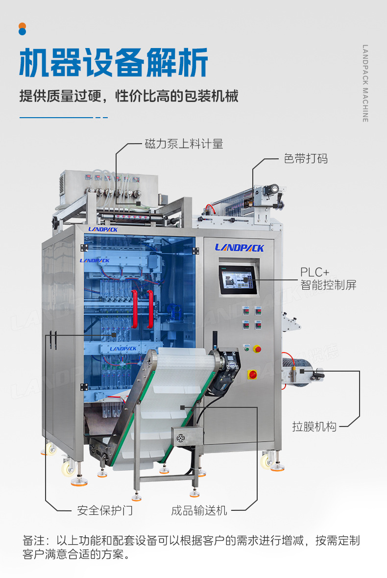 LDFS-720L-6列四边封多列机+磁力泵+棒冰+林奕成_