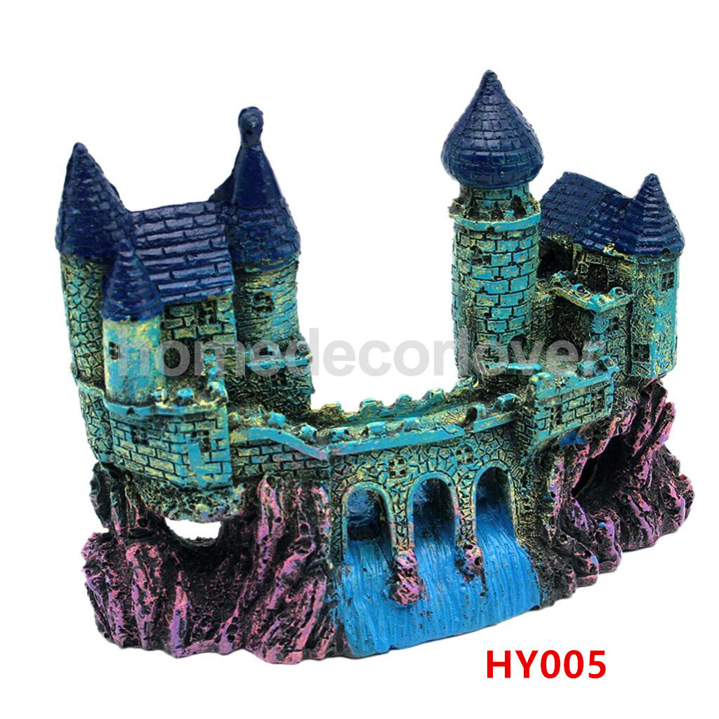 Resin-Cartoon-Castle-Aquarium-