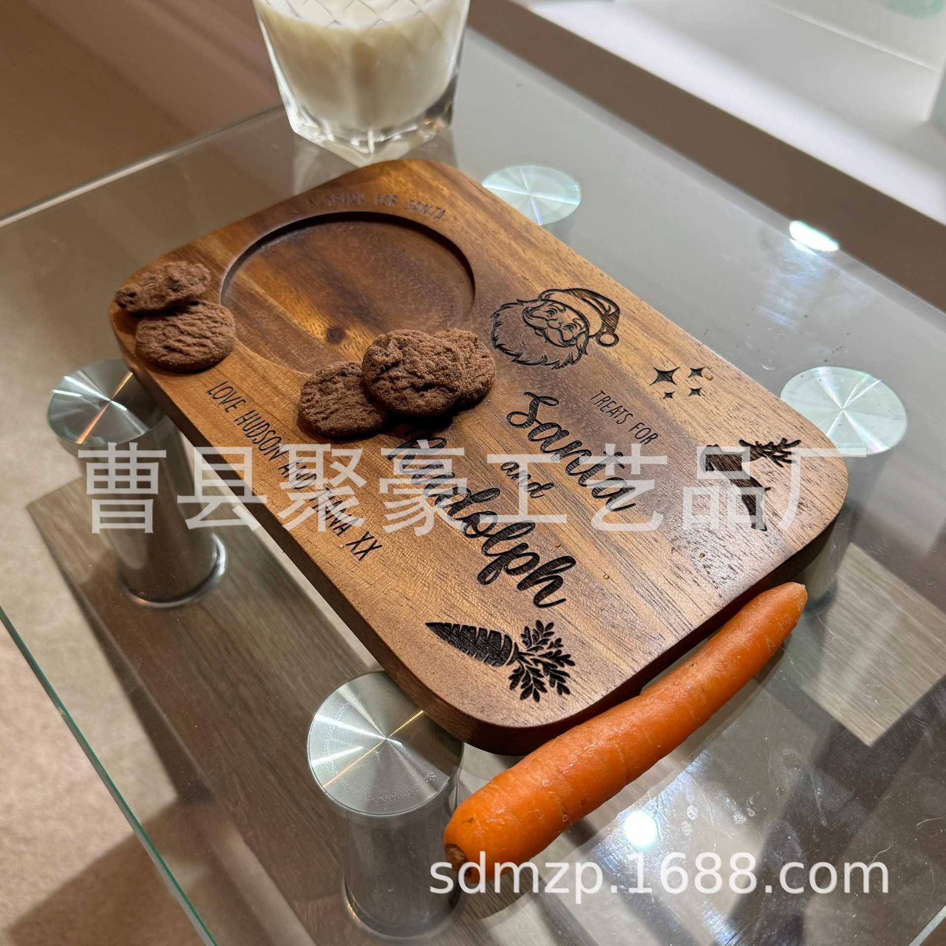 相思木盘实木早餐板木质咖啡托盘饼干食品木制桌面收纳摆件木盘