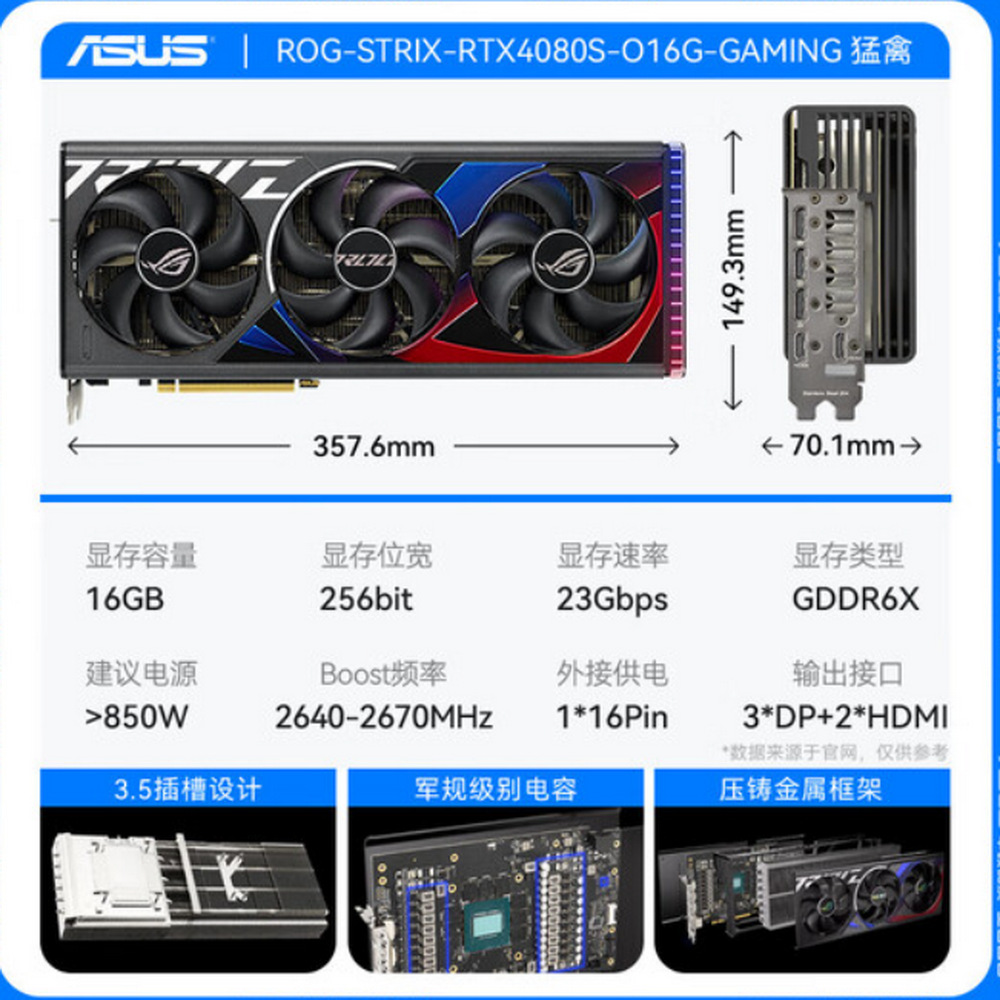 ROG-SRTIX-RTX4080S-016G-GAMING