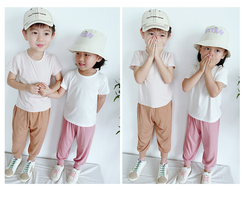 宝宝短袖纯色T恤_12