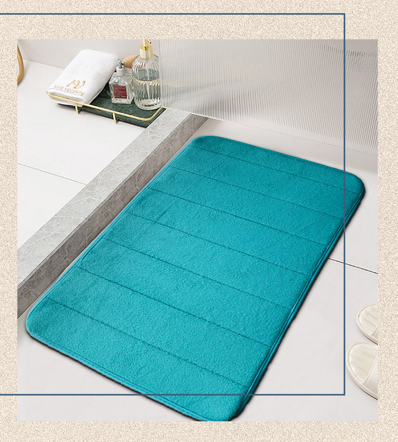 绗绣门垫,浴室脚垫,珊瑚绒地垫,卫浴地毯,定制地毯