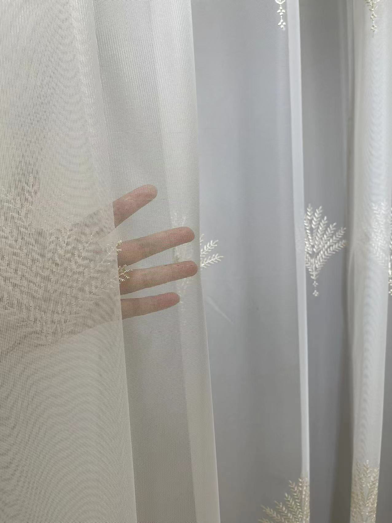 透光不透人白纱帘