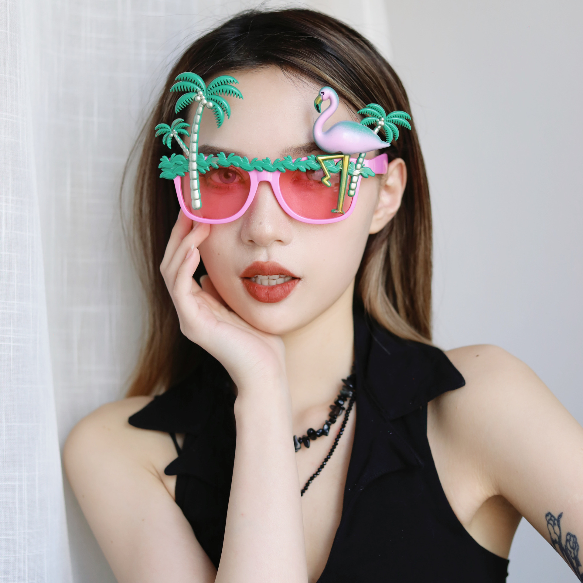 火烈鸟眼镜