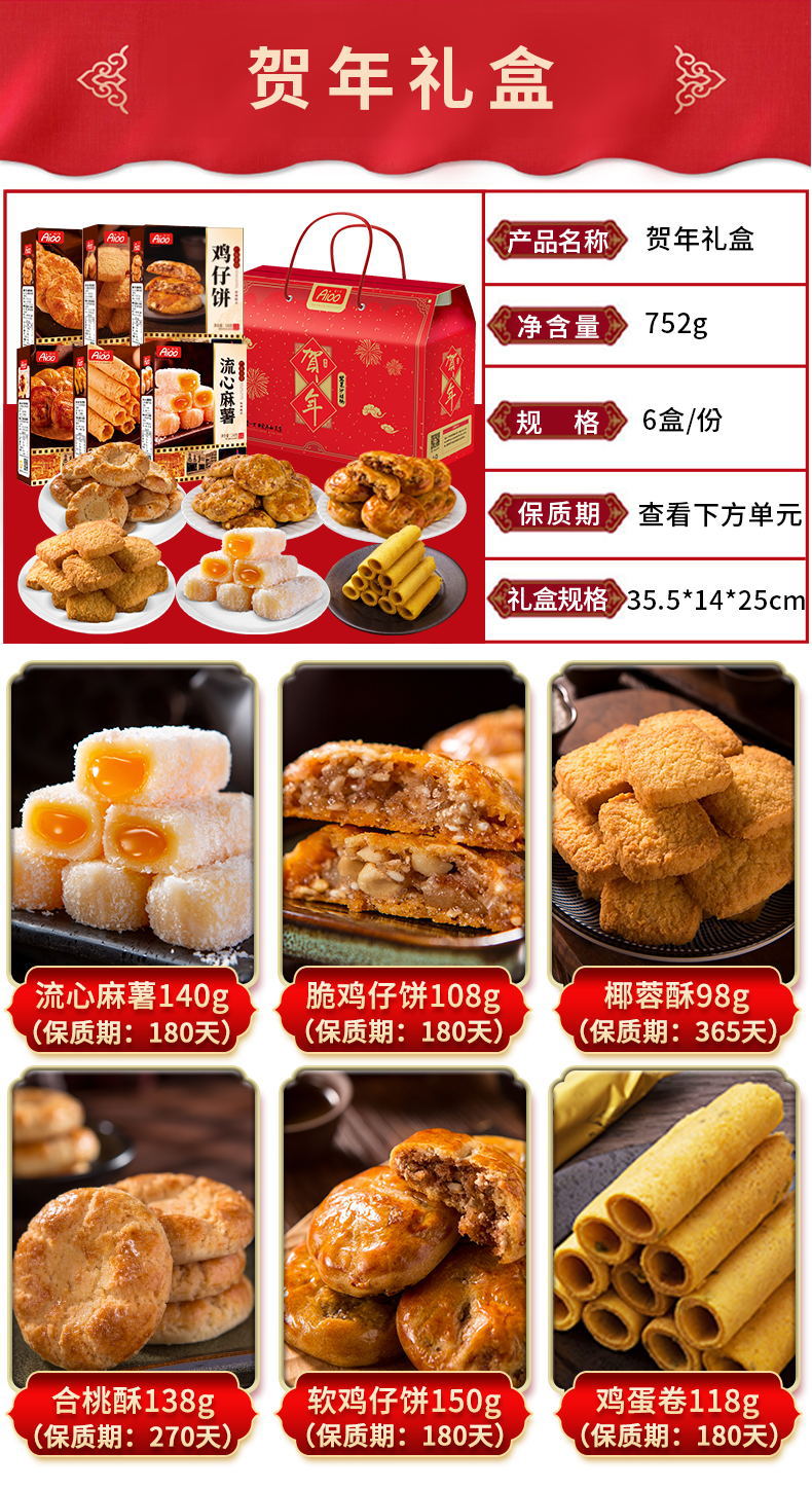 贺年礼盒详细页（雪芙换软鸡仔饼）