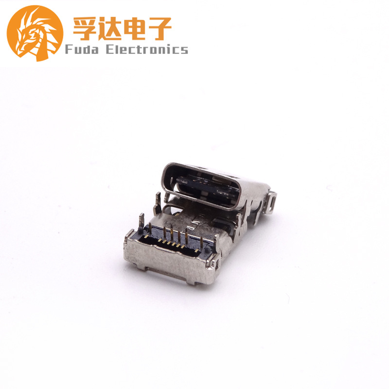 9.TYPE C14P母座前插后贴四脚插板