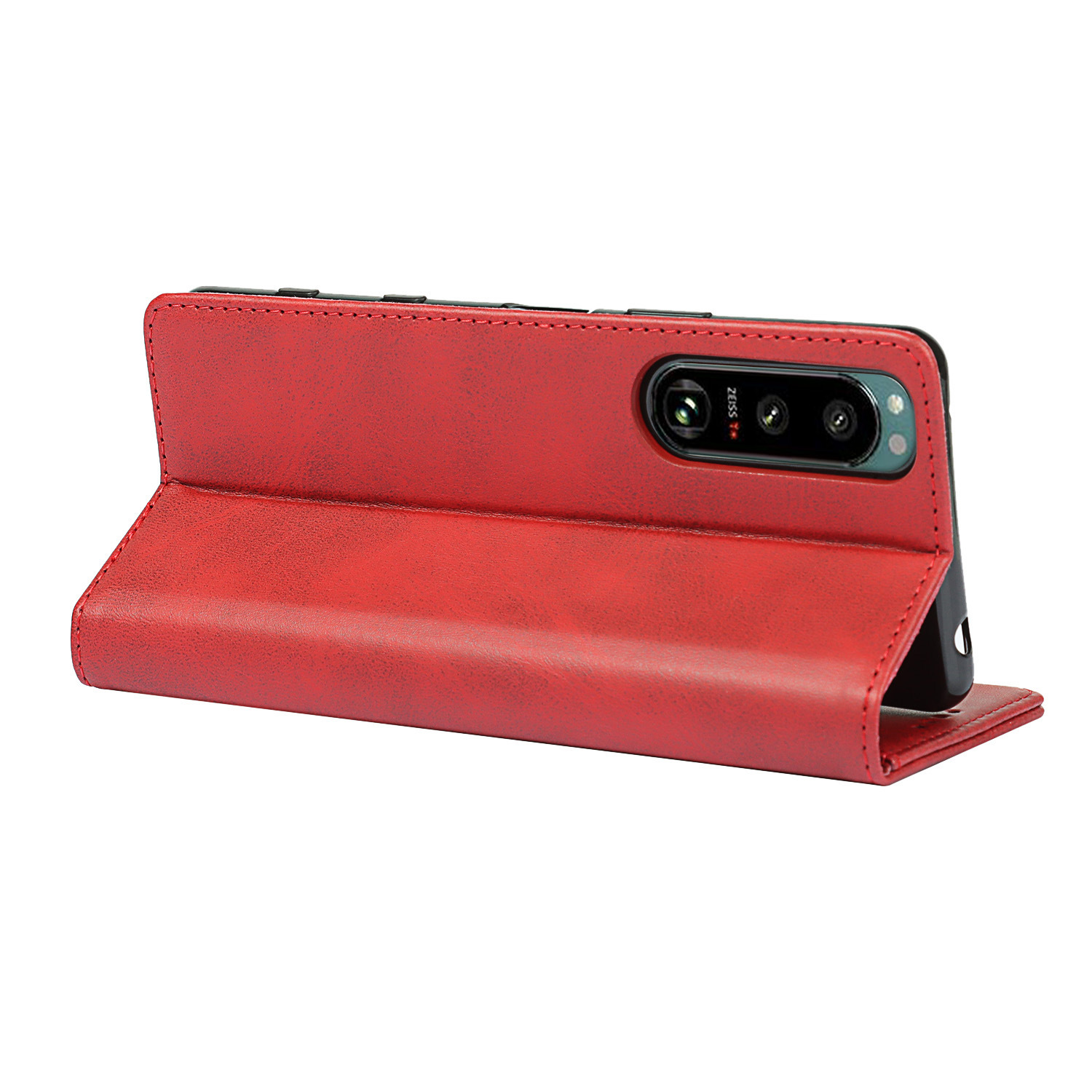 索尼 Xperia 5 III 小牛纹强磁皮套