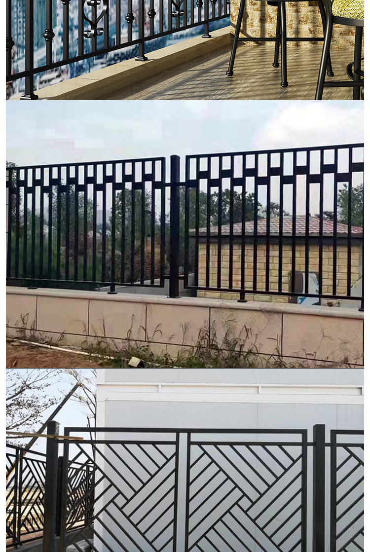 锌钢铁艺道路护栏景区园林四川防护围栏学校小区安全防护围墙护栏