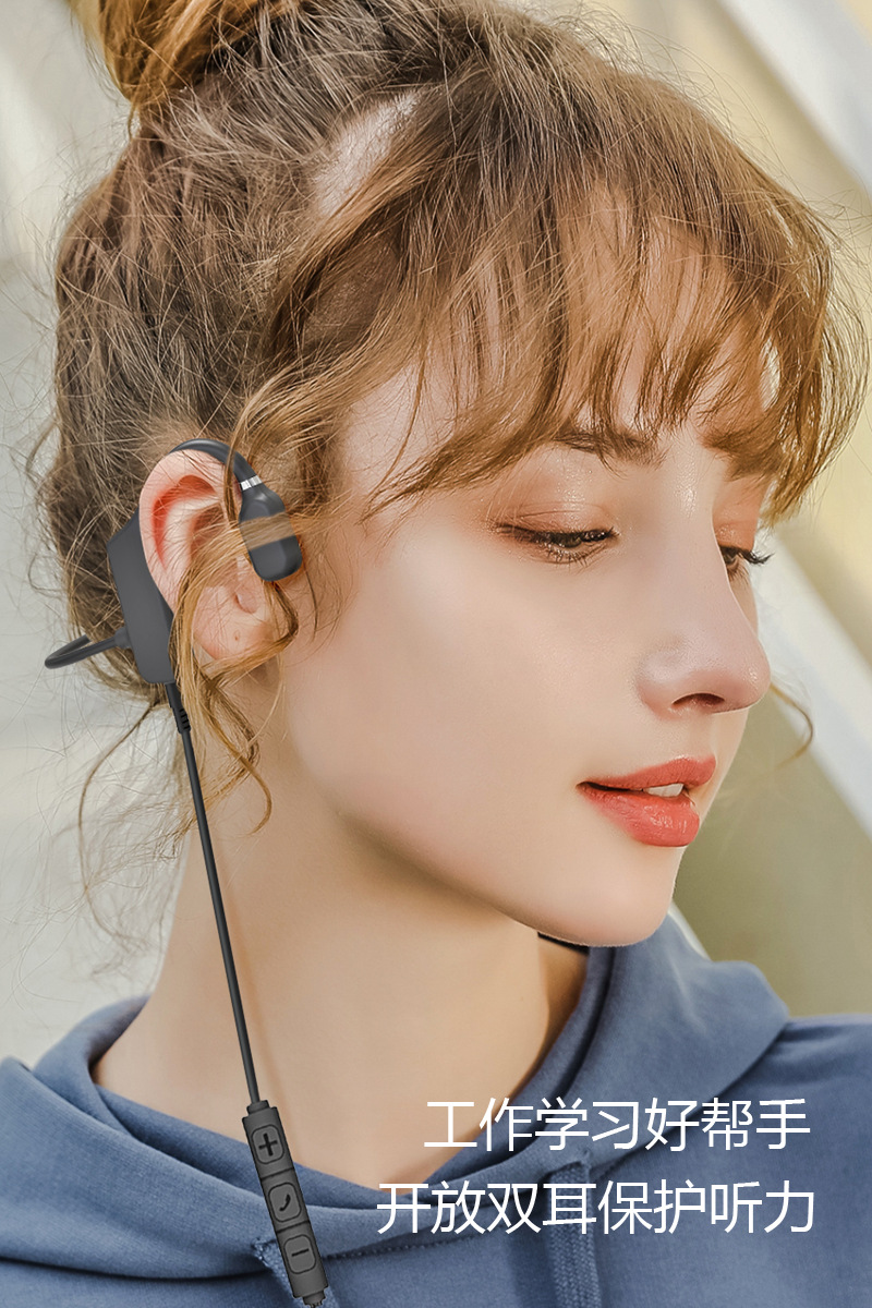 九龙云传导气传感有线耳机