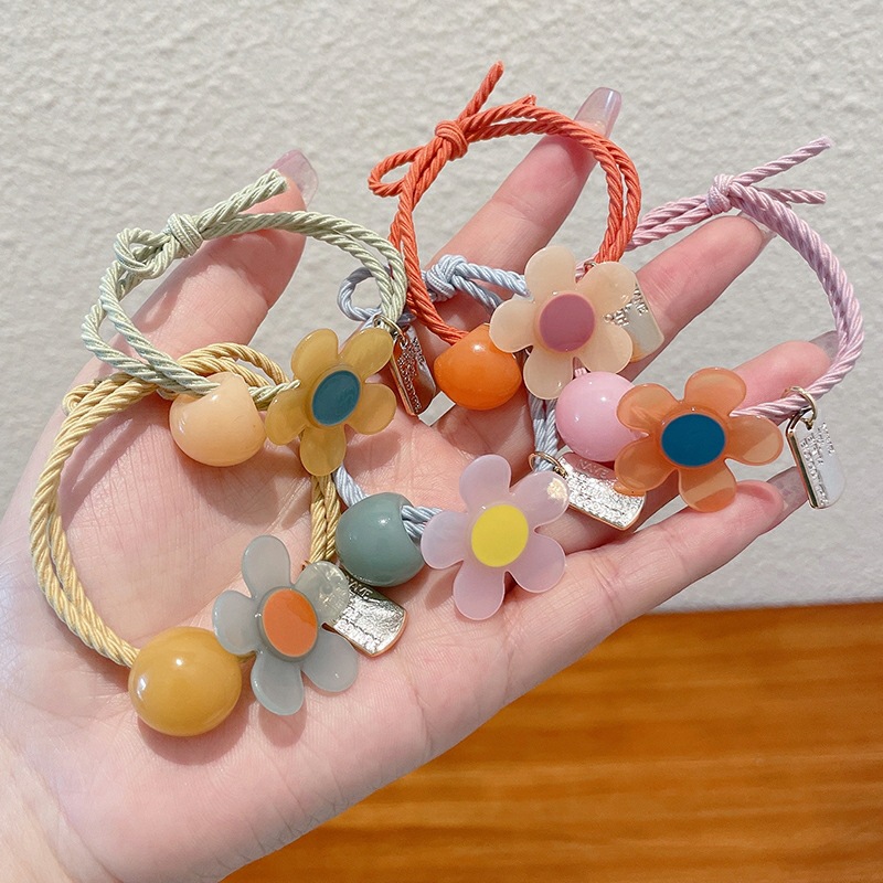 一颗珠小花皮筋