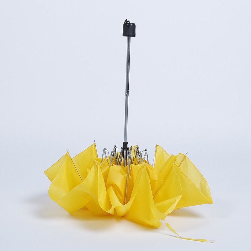 智贝主图_1简约格子雨伞迷你印花折叠伞户外便携8骨三折广