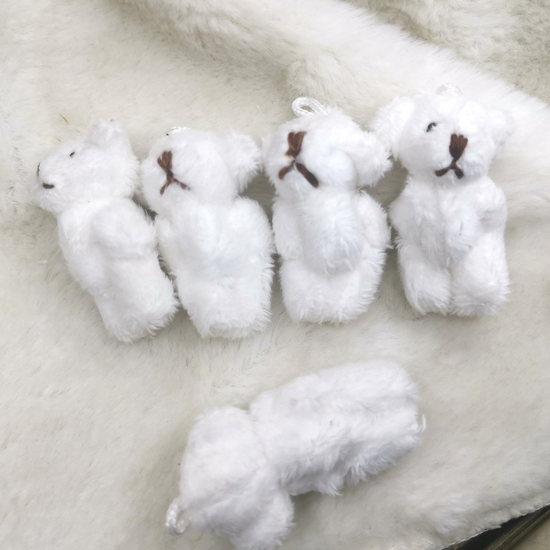 4.5CM长毛熊 本白 4