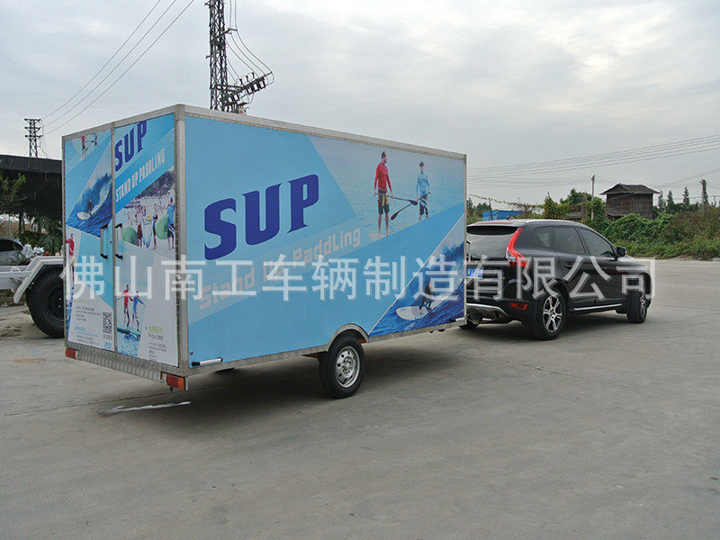 房车铝质房车全挂车3D