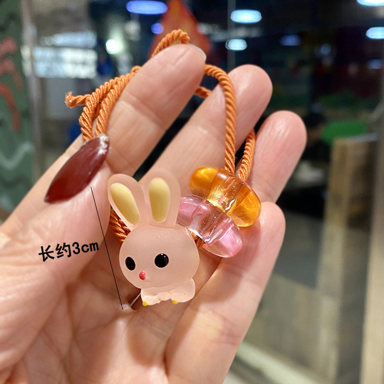算盘珠兔子头绳