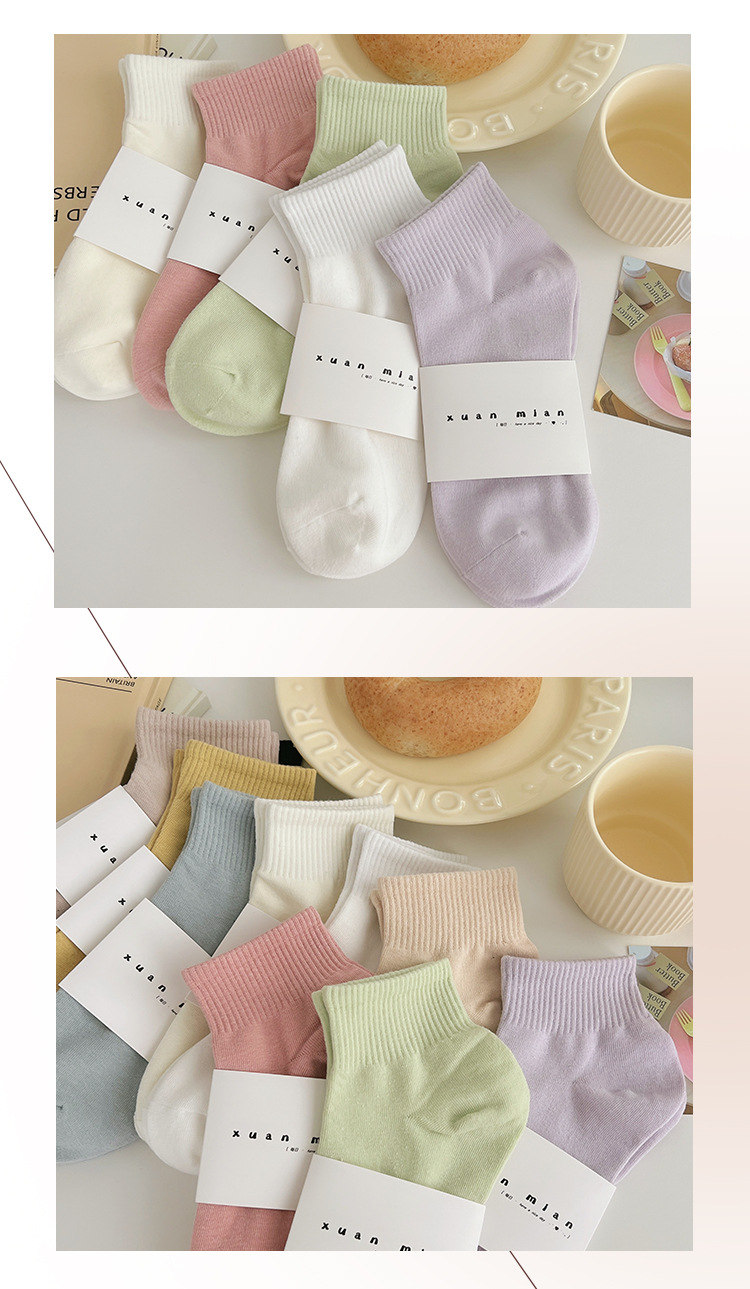 复制_七彩猪夏季纯色短筒袜子女纯棉薄款ins潮.jpg