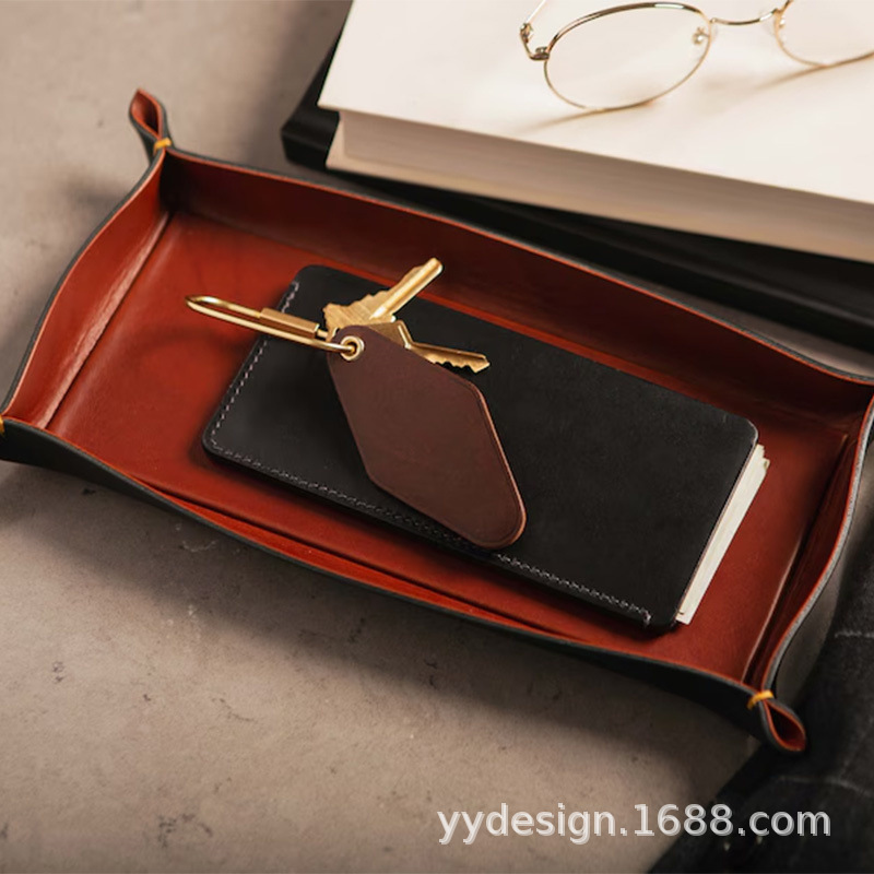 皮革钥匙链配黄铜钥匙圈个性化酒店汽车旅馆钥匙皮牌