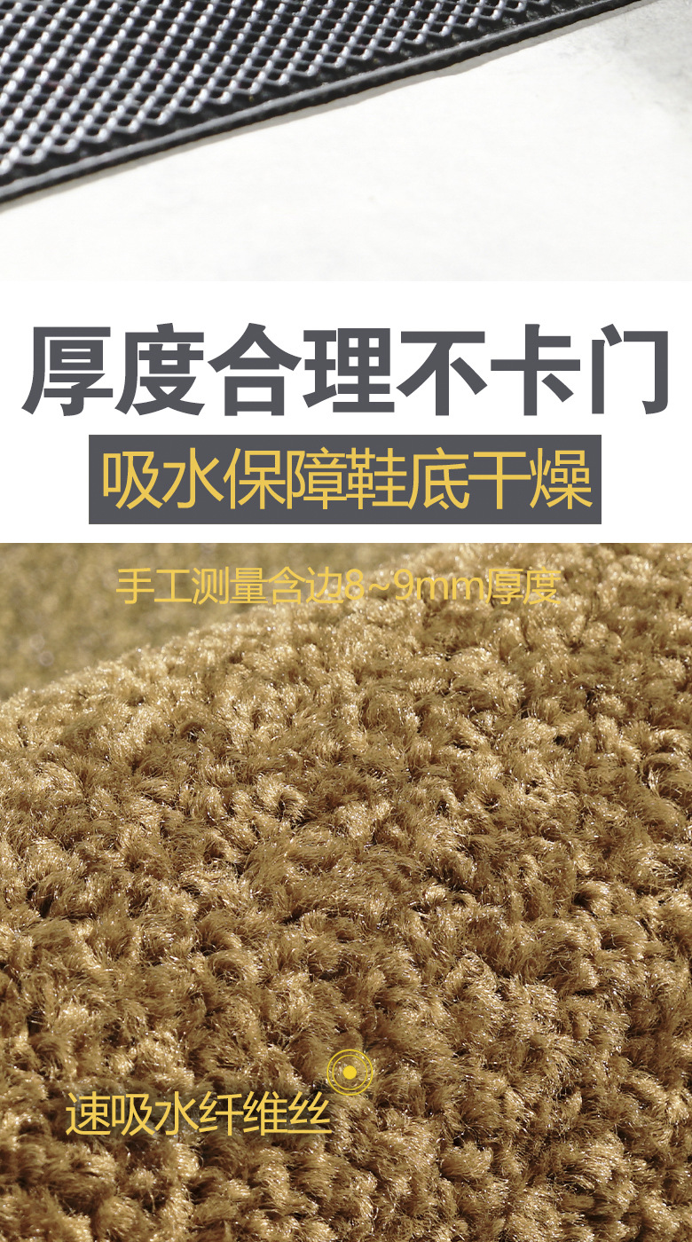 消毒防滑蹭灰吸水门垫