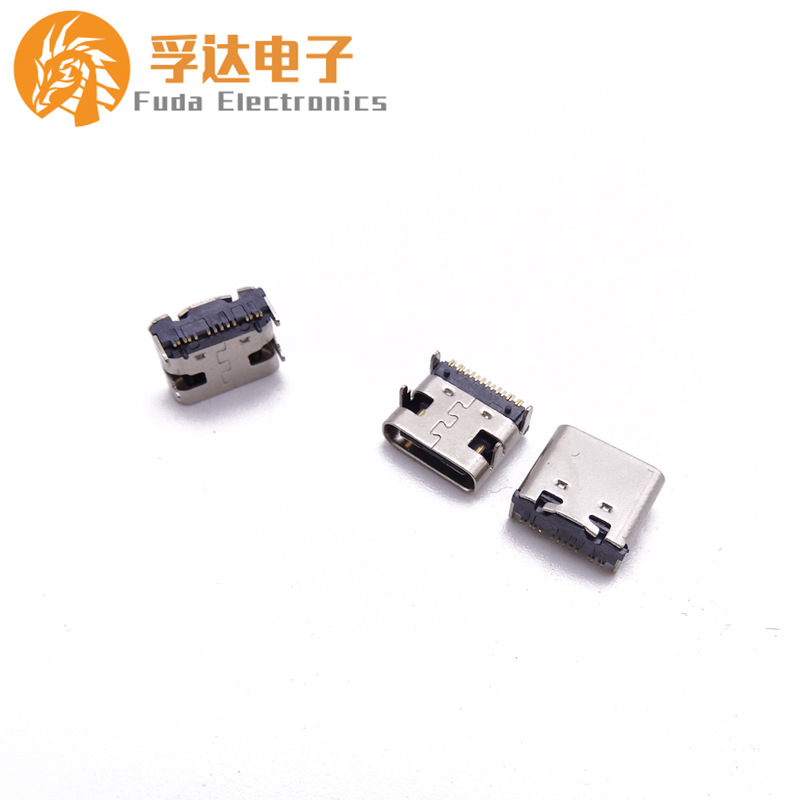 40.TYPE C14P-16P母座板上四脚插板SMT