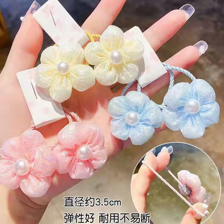 清新花朵皮筋