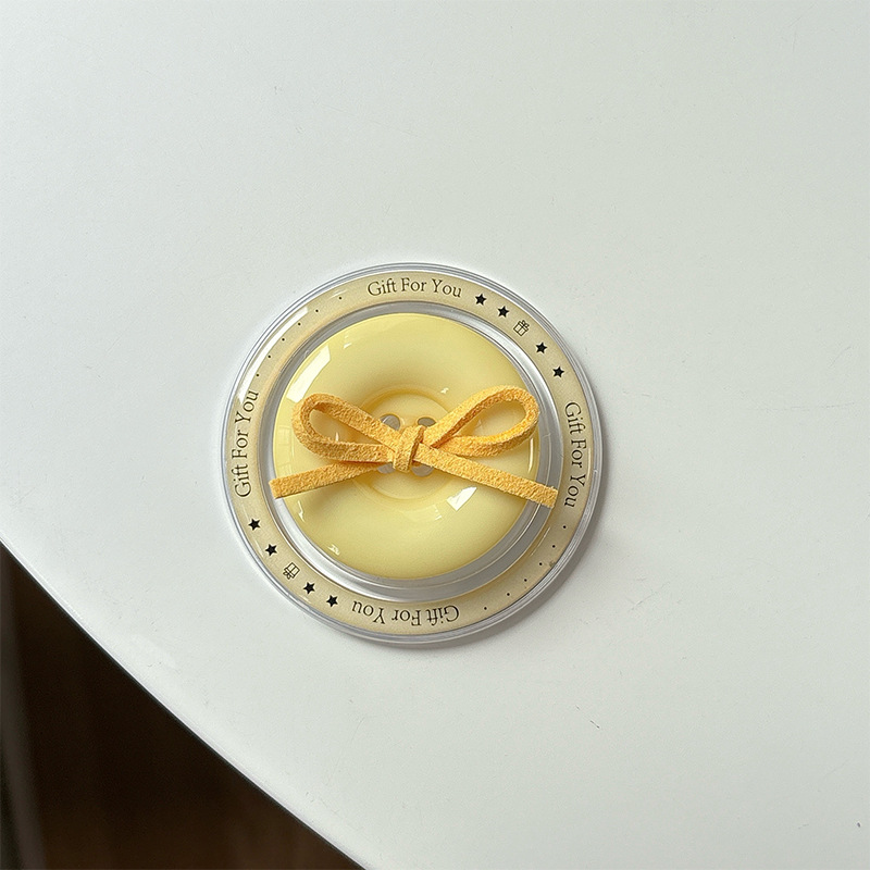 _0012_黄gift磁吸-蝴蝶结纽扣-黄色