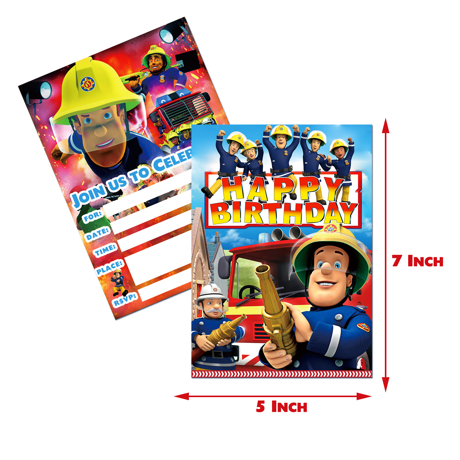 YLB消防员山姆邀请卡