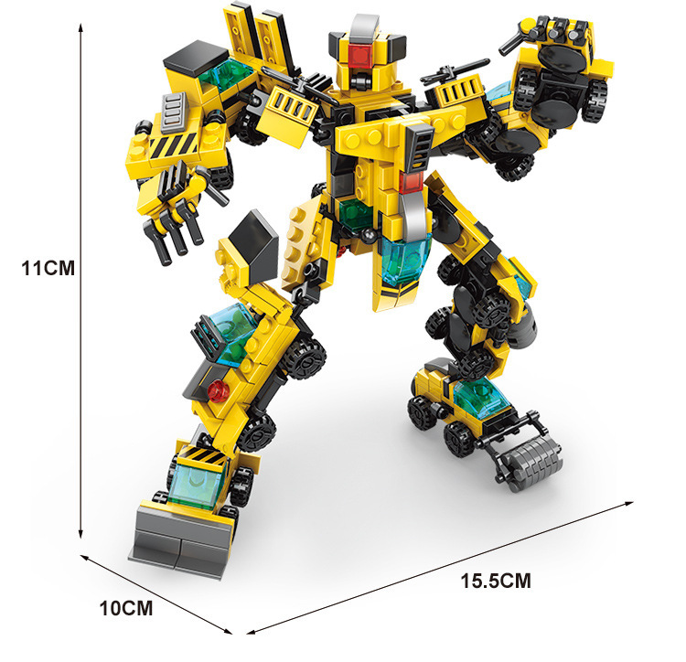 智贝详情图_3兼容乐高8合1变形机器人小颗粒积木工程消防军事