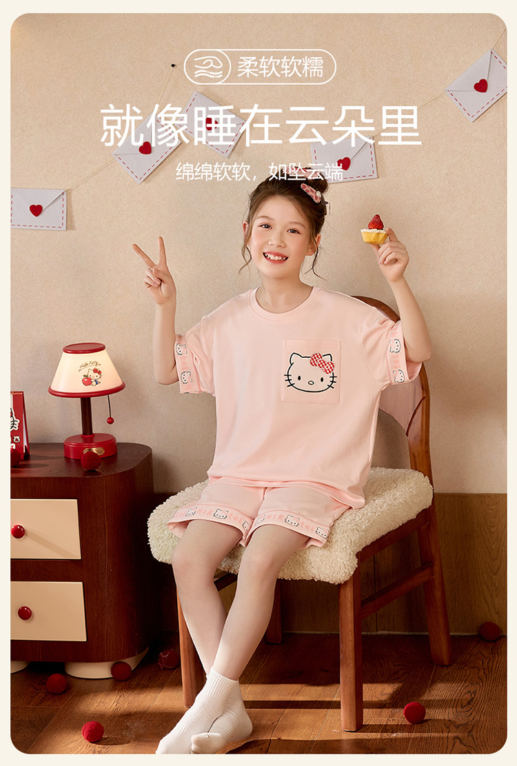 复制_女童睡衣韩版宽松夏季短袖纯棉透气中大童圆.jpg