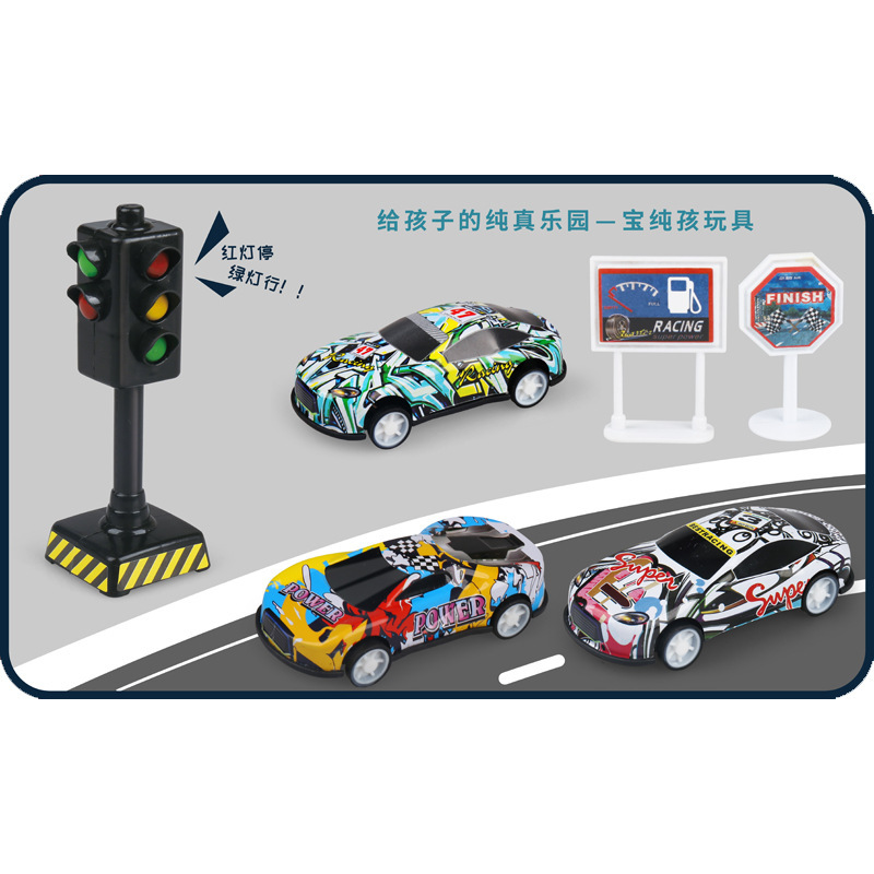 商品详情图_儿童过家家金属外壳回力小汽车682-6A亲子互动