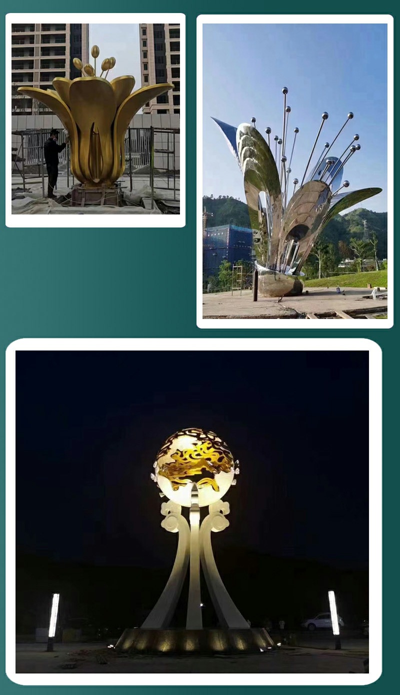 10不锈钢廊架雕塑