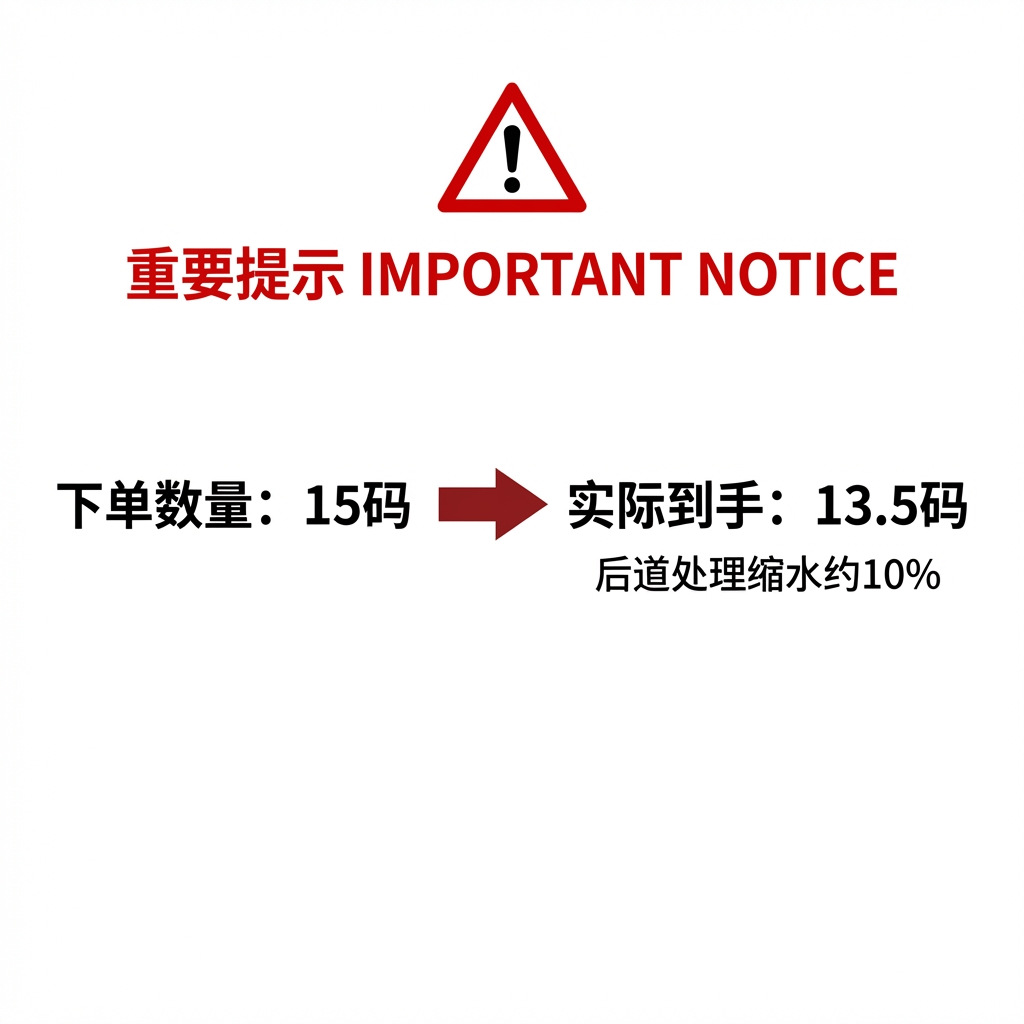 花边缩水告示