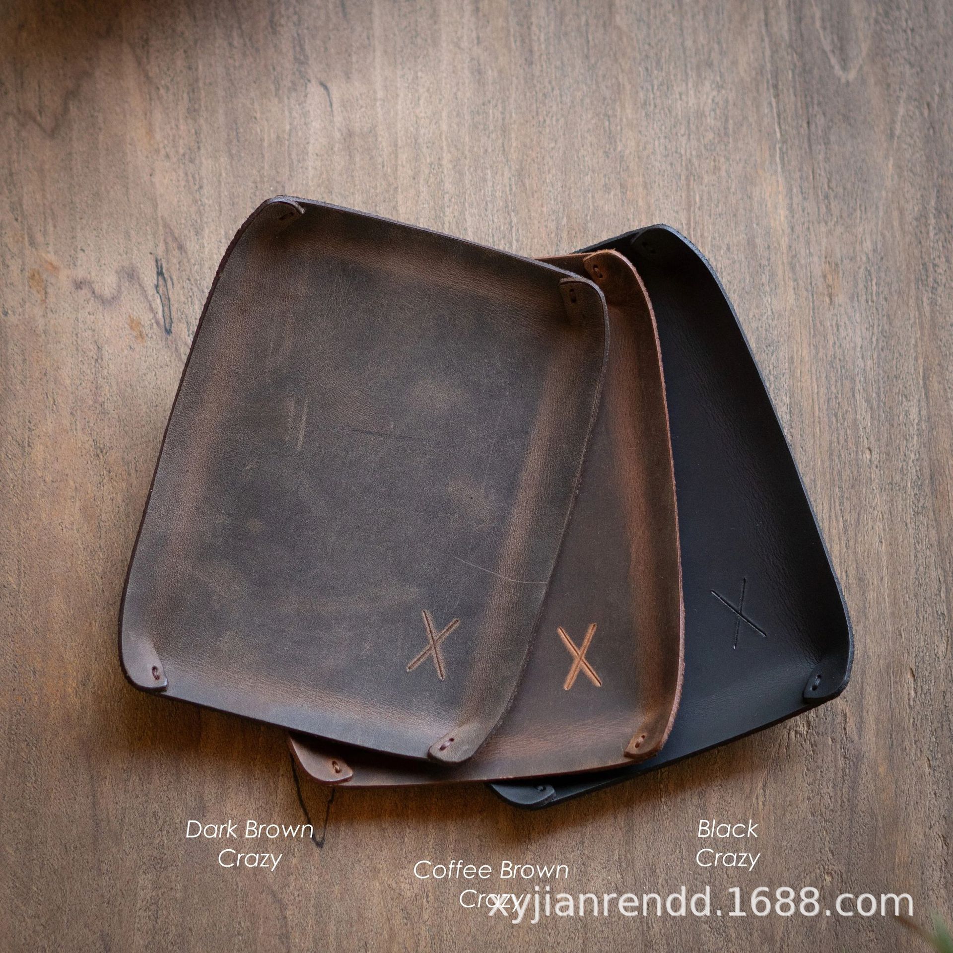 皮革托盘，手工皮革托盘，简约托盘，简约皮革托盘，皮革收纳盒，