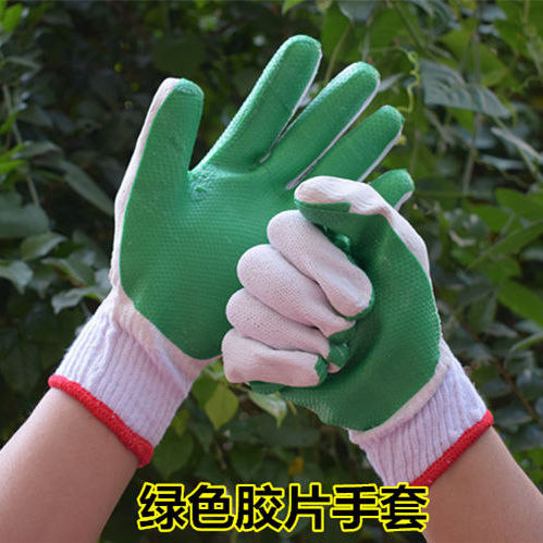 绿色胶片手套主图