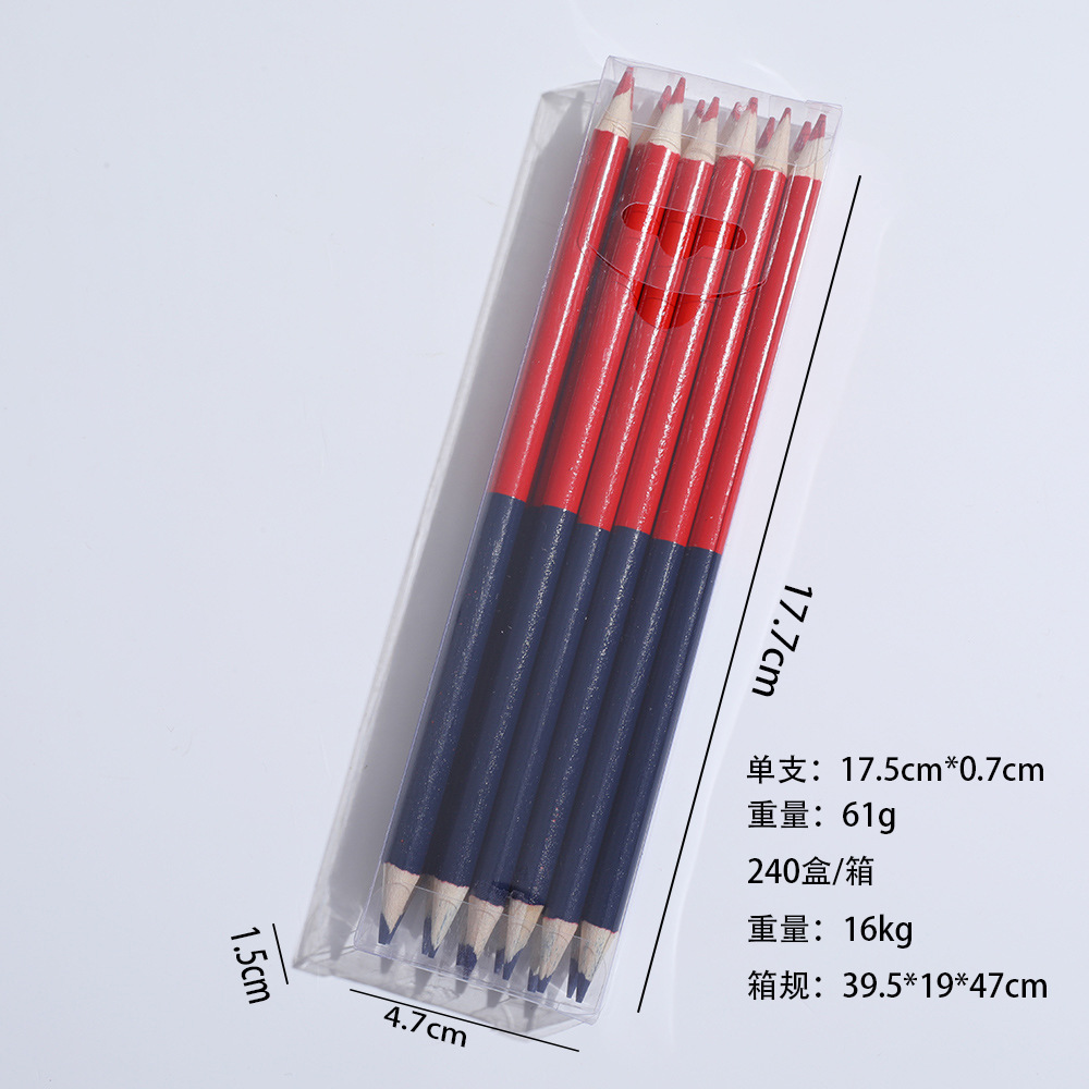 红蓝笔尺寸图图片