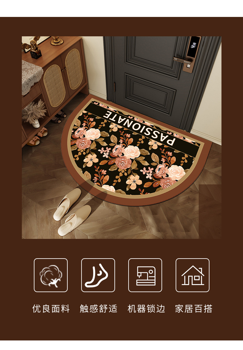 美式地垫,入户门垫,地毯地垫,复古地垫