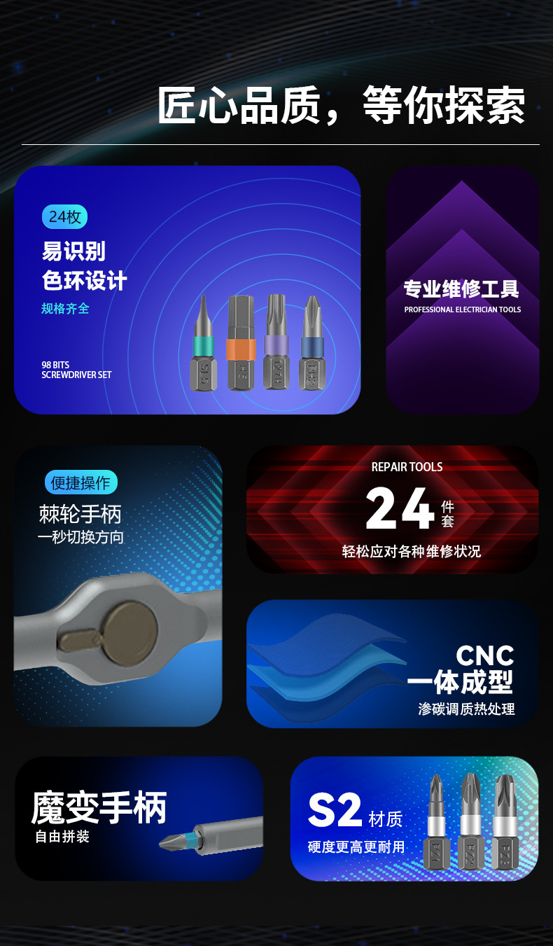 24合一螺丝刀套装