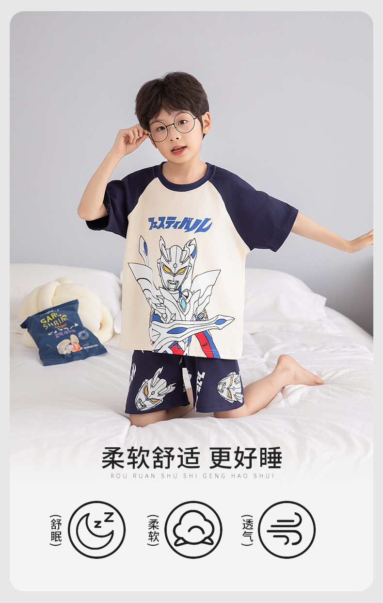 复制_2025新款儿童睡衣夏季纯棉短袖薄款套装.jpeg