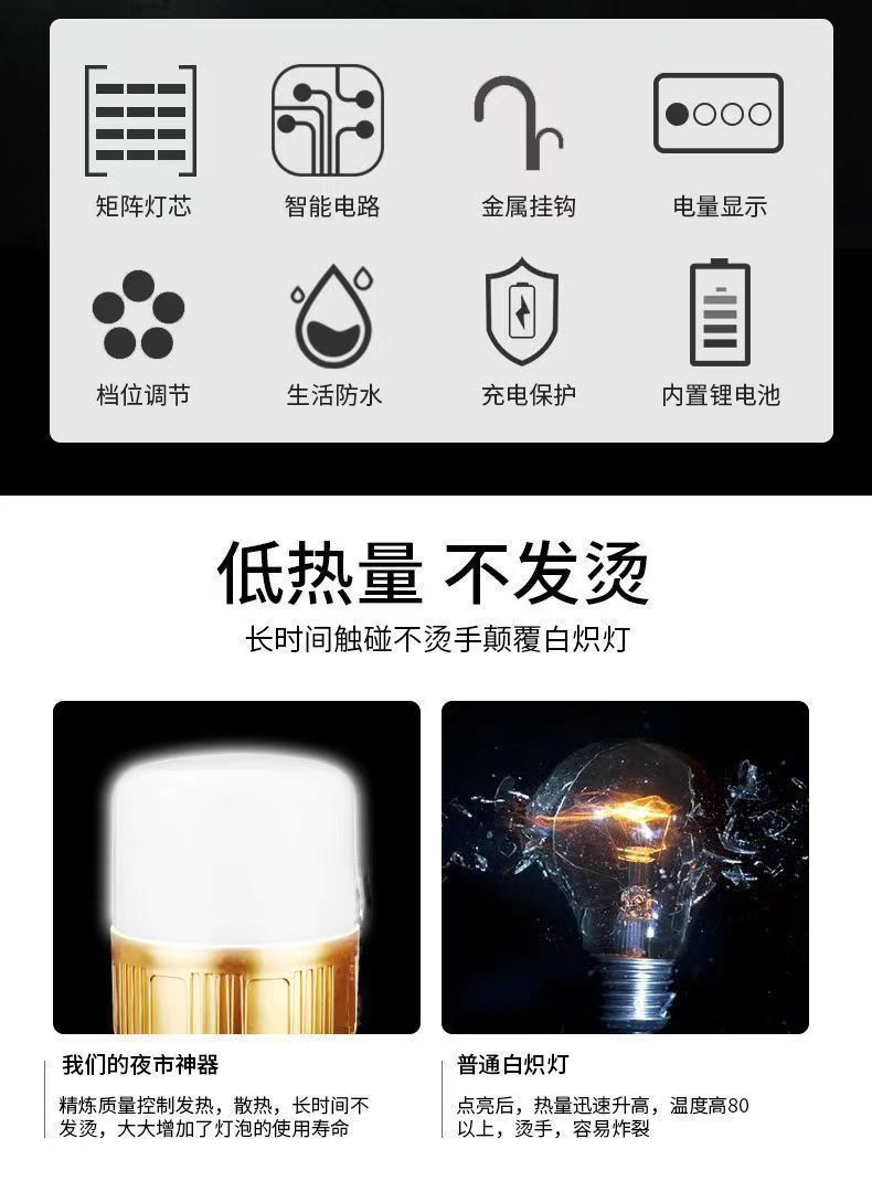 超亮LED充电灯泡