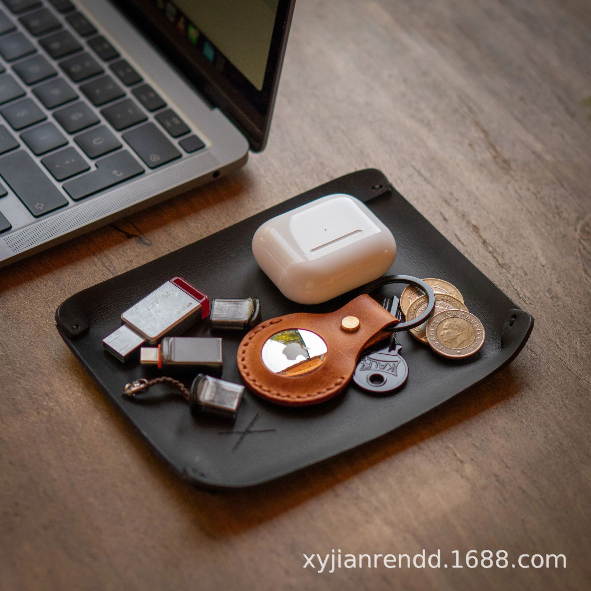 皮革托盘，手工皮革托盘，简约托盘，简约皮革托盘，皮革收纳盒，